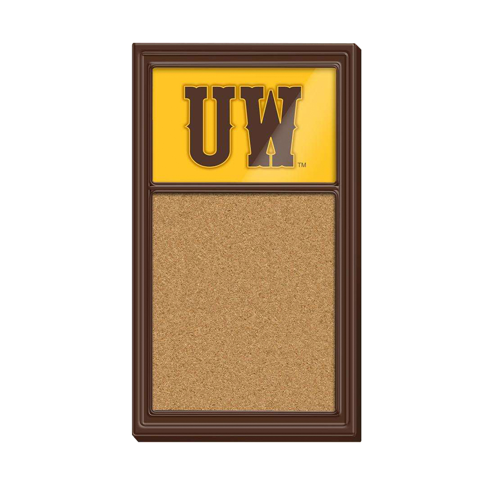 Wyoming Cowboys UW - Cork Noteboard