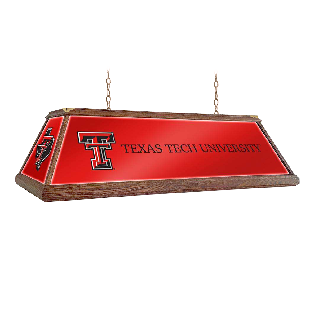 Texas Tech Red Raiders: Premium Wood Pool Table Light
