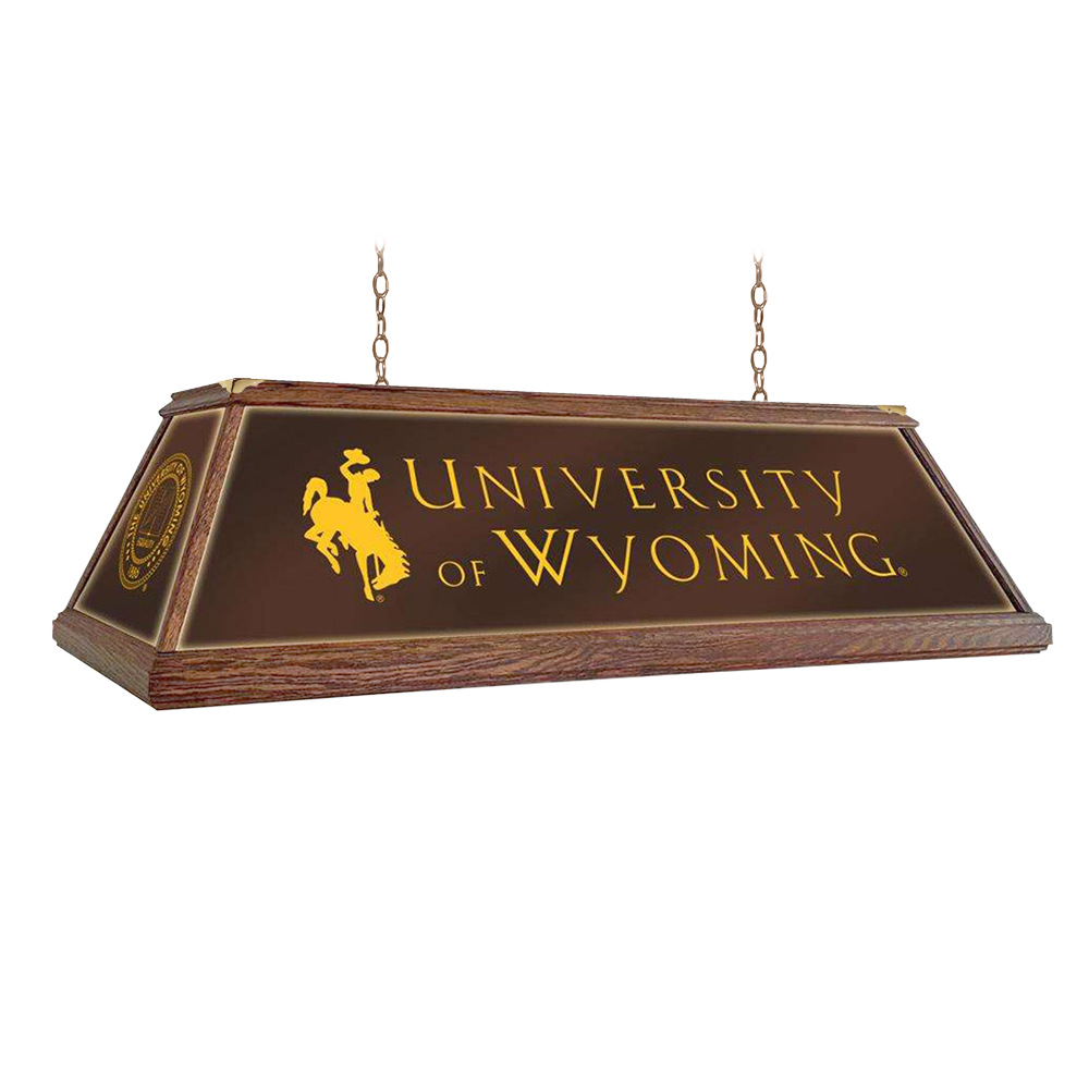 Wyoming Cowboys Premium Wood Pool Table Light