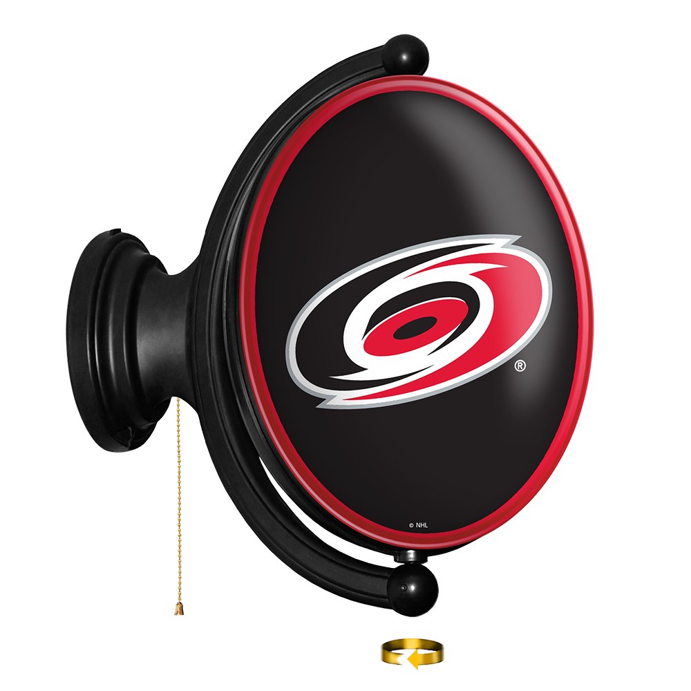 Carolina Hurricanes: Original Oval Rotating Lighted Wall Sign