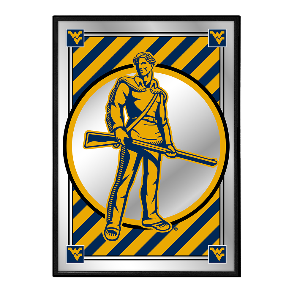 West Virginia Mountaineers: Team Spirit, Mascot - Framed Mirrored Wall Sign  