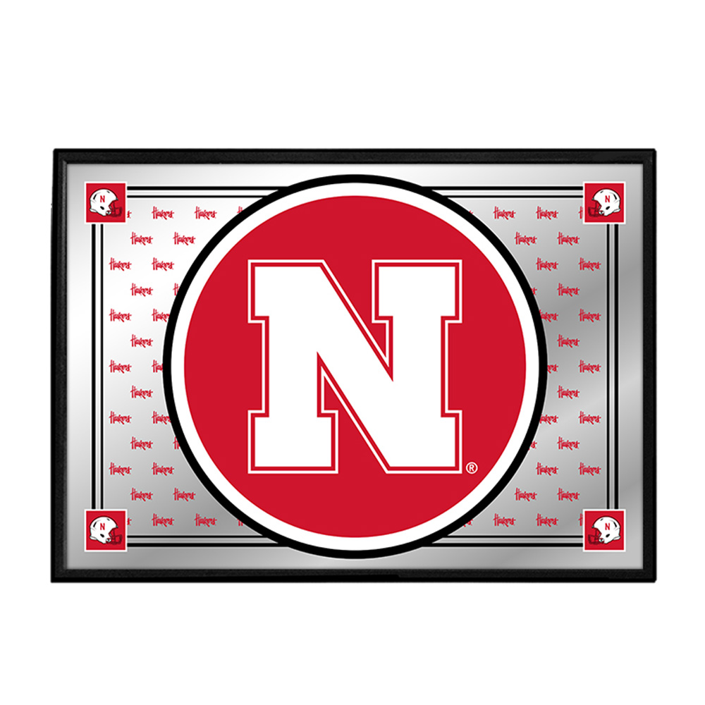Nebraska Cornhuskers: Framed Mirrored Wall Sign