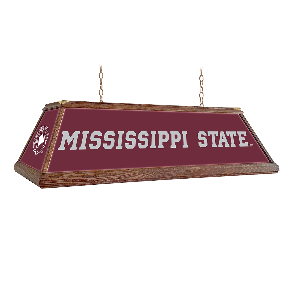 Mississippi State Bulldogs Premium Wood Pool Table Light