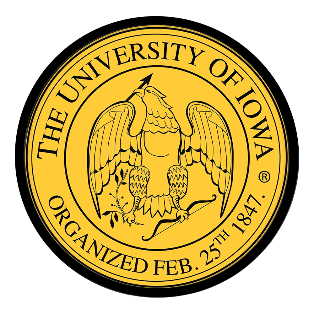 Iowa Hawkeyes: University Seal - Round Modern Disc Wall Sign