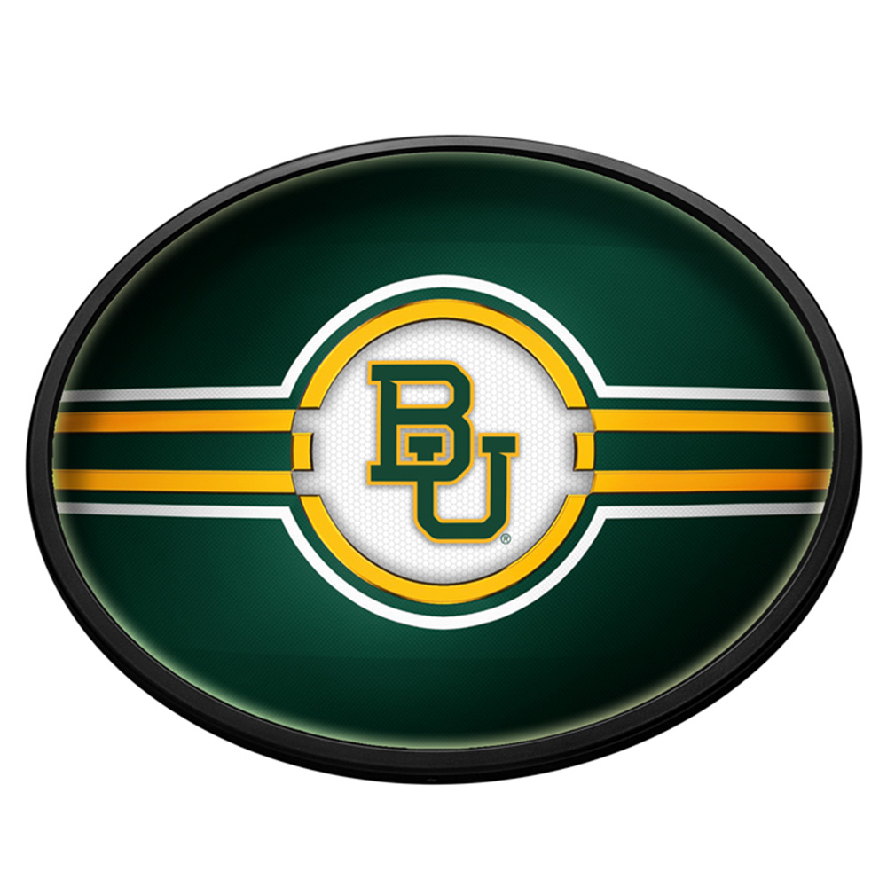 Baylor Bears: Oval Slimline Lighted Wall Sign