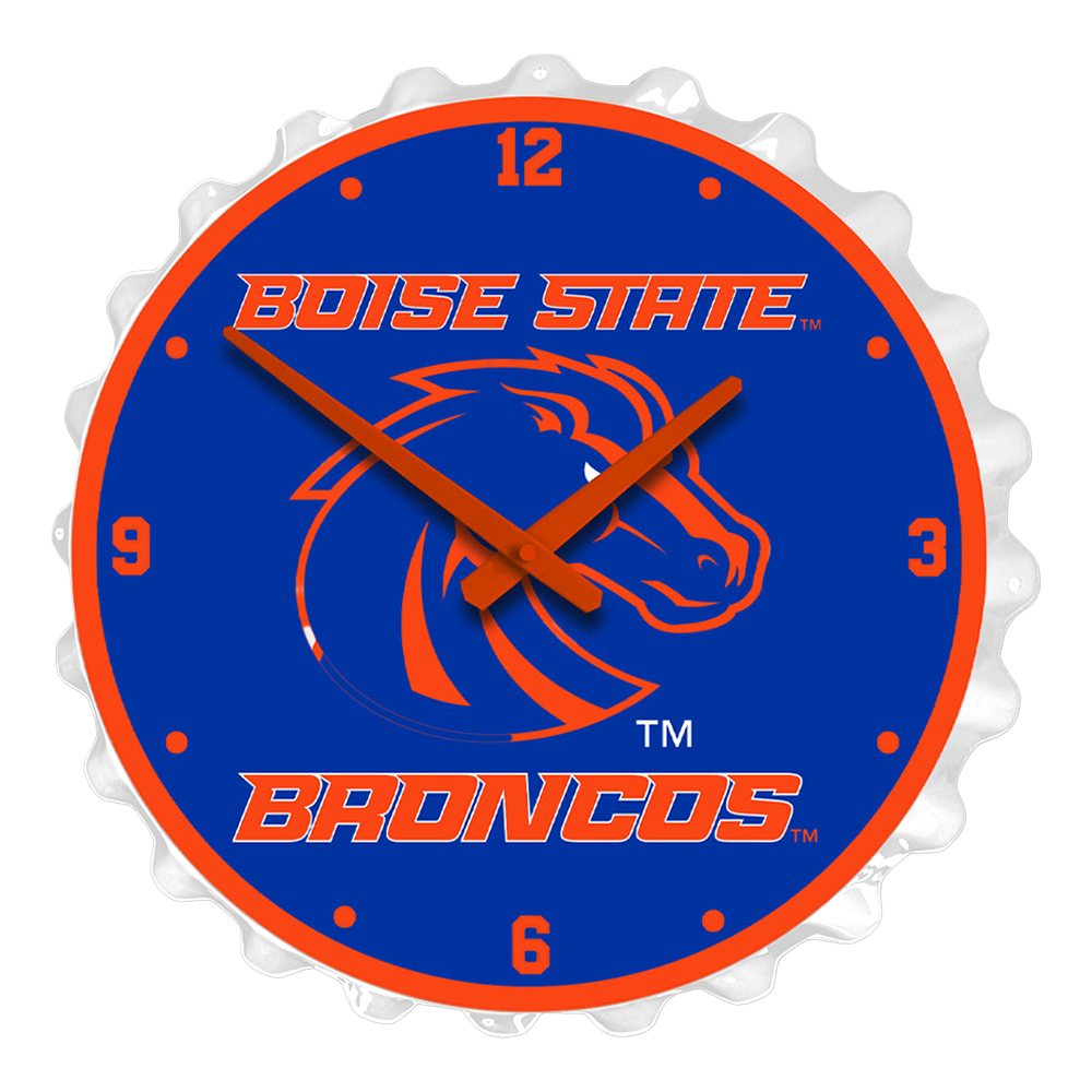 Boise State Broncos Broncos - Bottle Cap Wall Clock