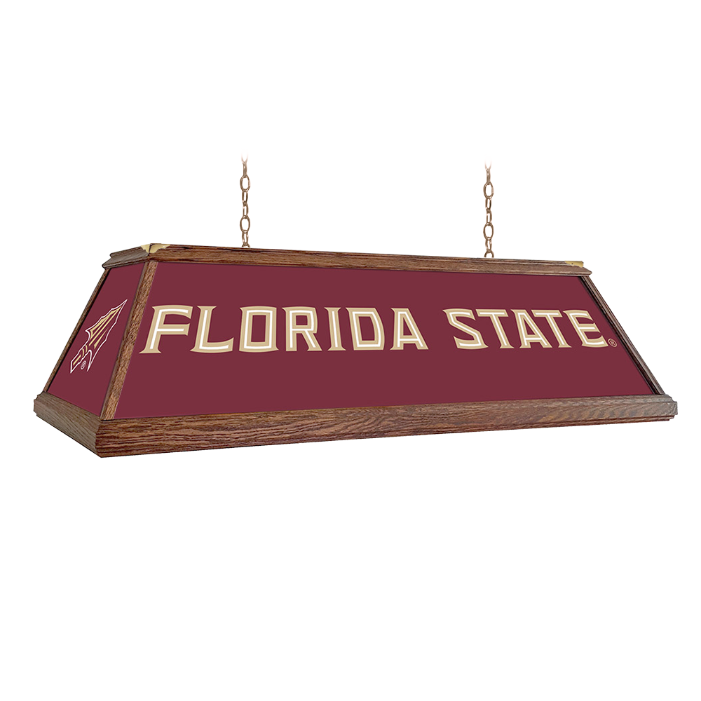Florida State Seminoles: Premium Wood Pool Table Light