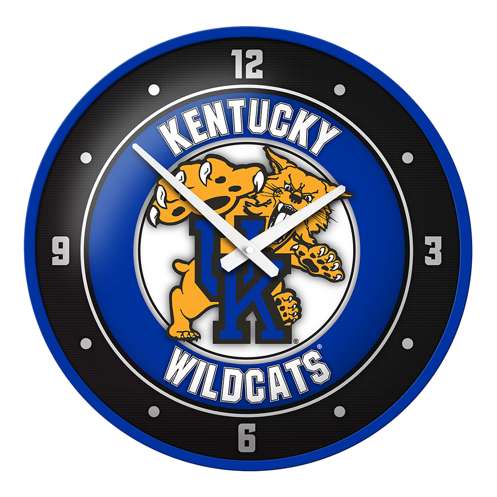 Kentucky Wildcats Mascot - Modern Disc Wall Clock