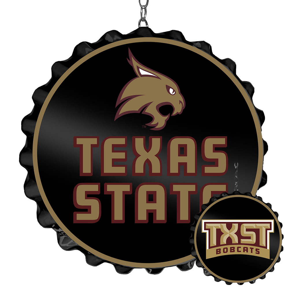 Texas State Bobcats Bottle Cap Dangler