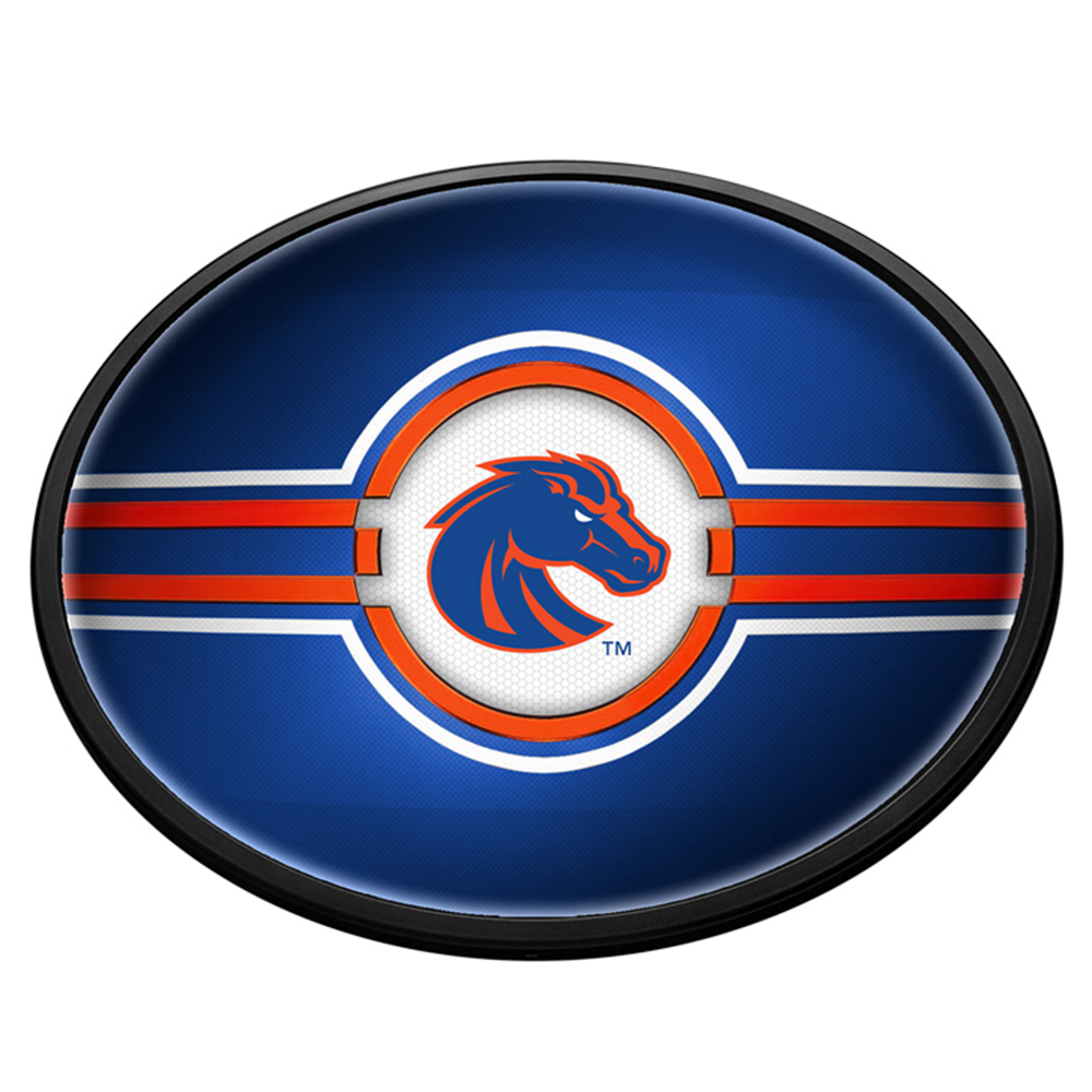 Boise State Broncos: Oval Slimline Lighted Wall Sign
