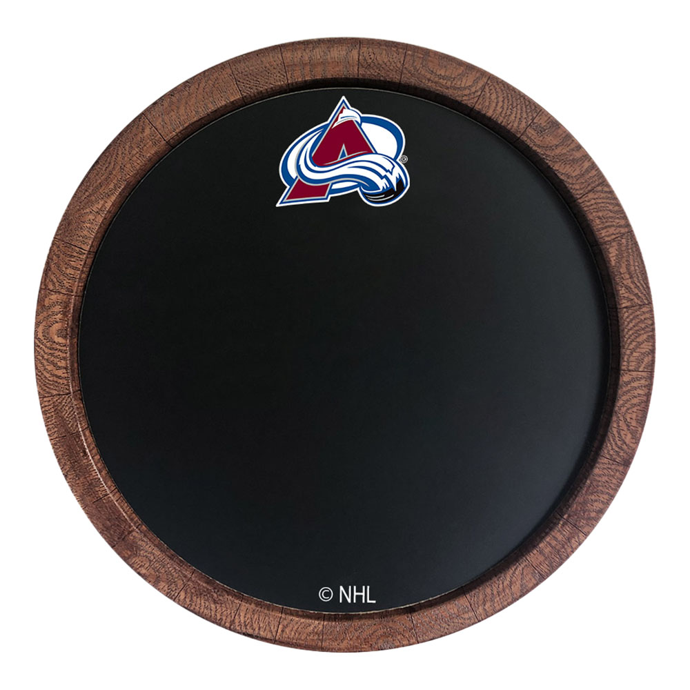 Colorado Avalanche chalkboard "Faux" Barrel Top Sign  