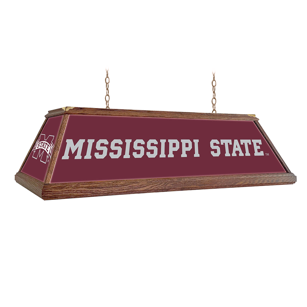 Mississippi State Bulldogs Premium Wood Pool Table Light