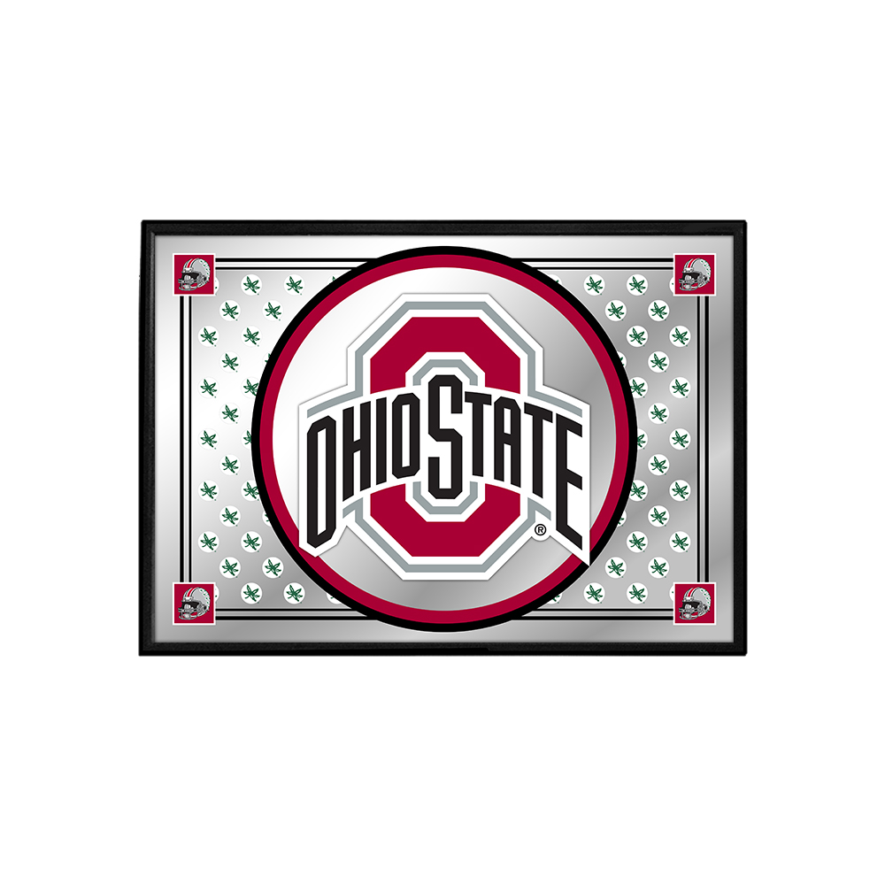 Ohio State Buckeyes Team Spirit - Framed Mirrored Wall Sign