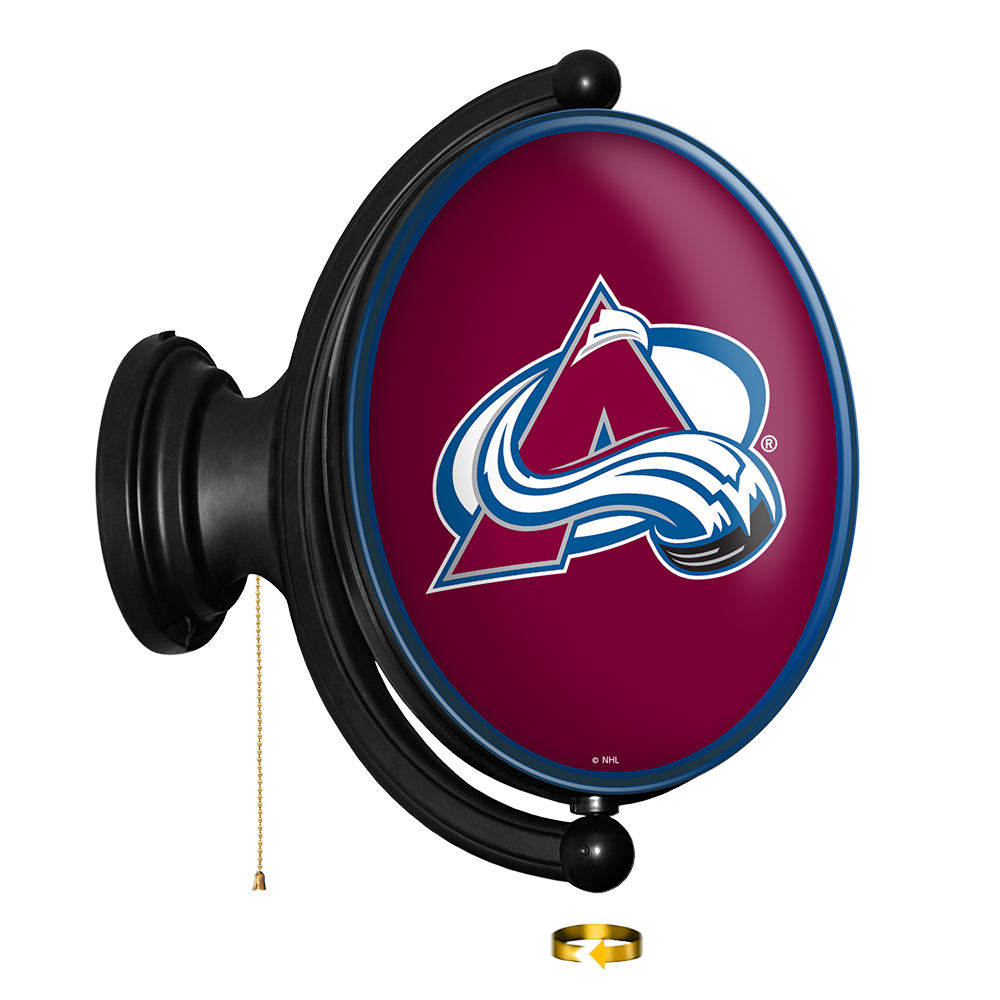 Colorado Avalanche Original Oval Rotating Lighted Wall Sign