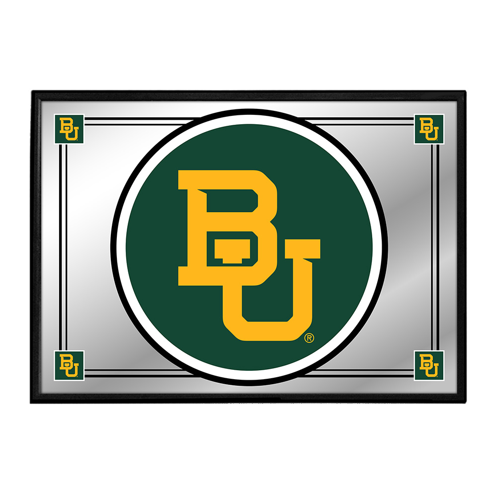 Baylor Bears: Team Spirit, Logo - Framed Mirrored Wall Sign  