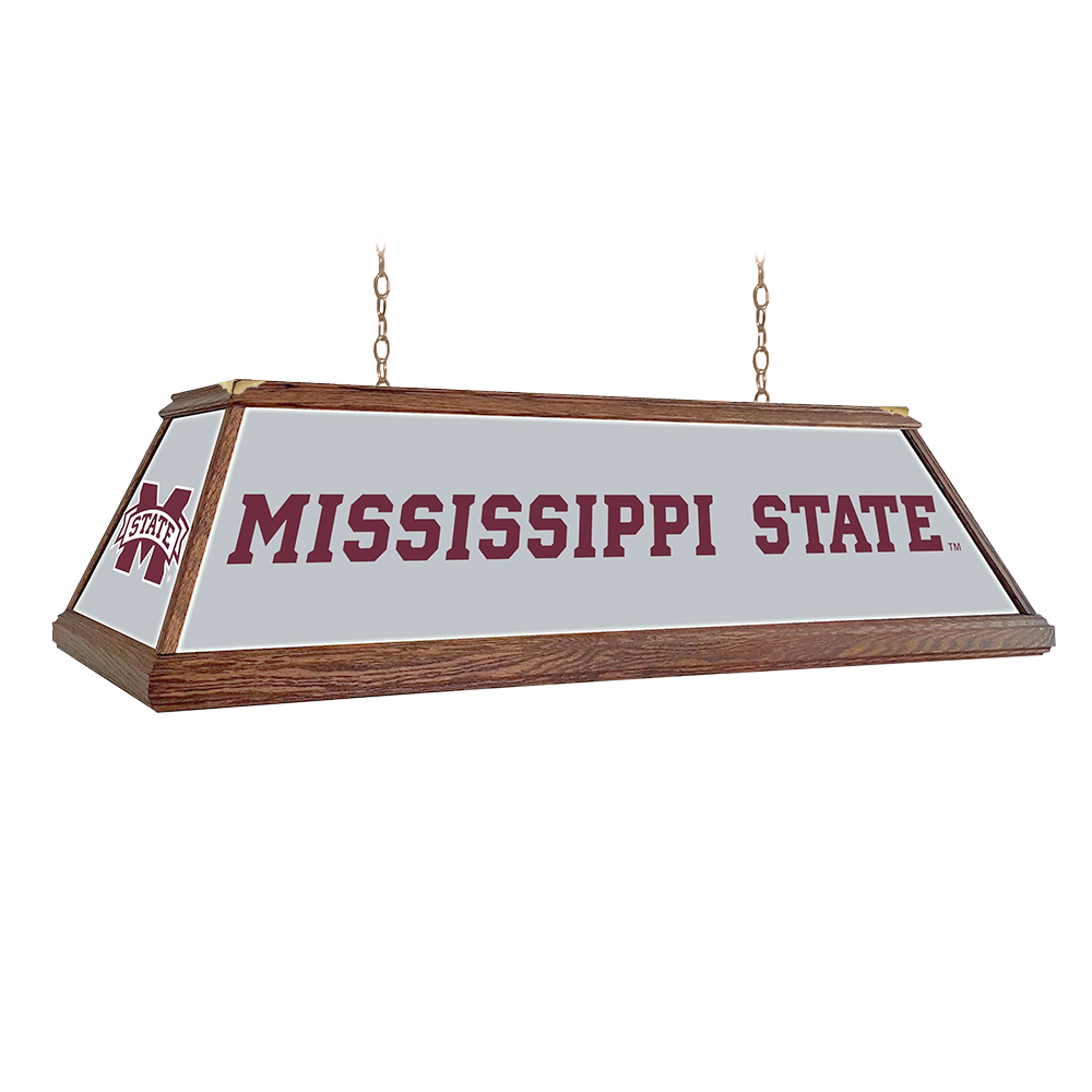 Mississippi State Bulldogs Premium Wood Pool Table Light