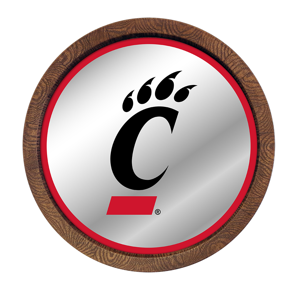 Cincinnati Bearcats Logo - Mirrored Barrel Top Mirrored Wall Sign