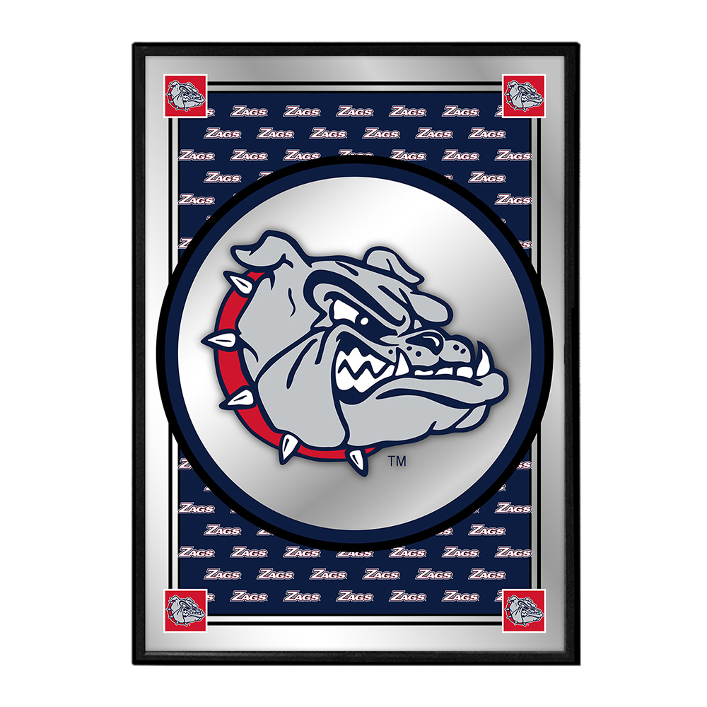 Gonzaga Bulldogs: Team Spirit, Spike - Framed Mirrored Wall Sign  