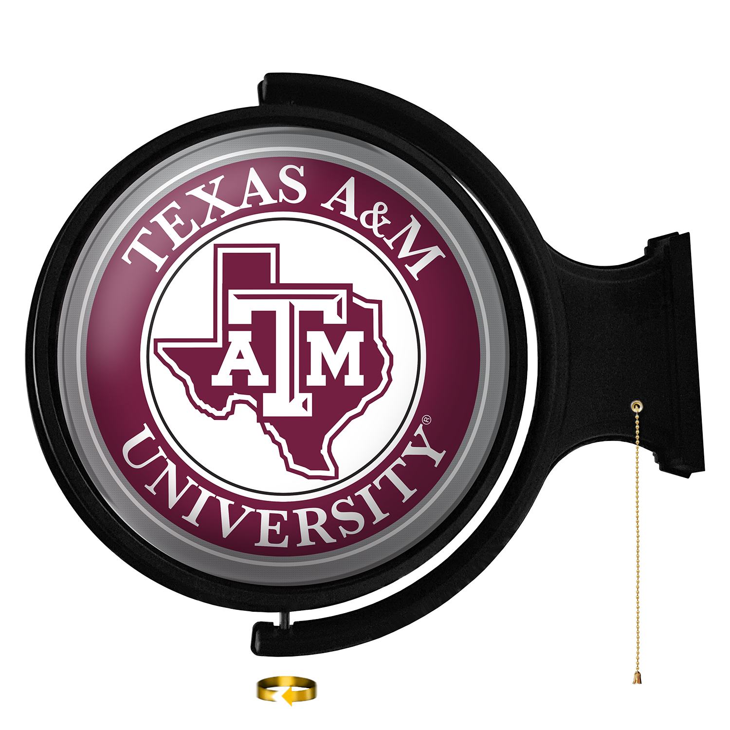 Texas A&M Aggies: Mascot - Original Round Rotating Lighted Wall Sign