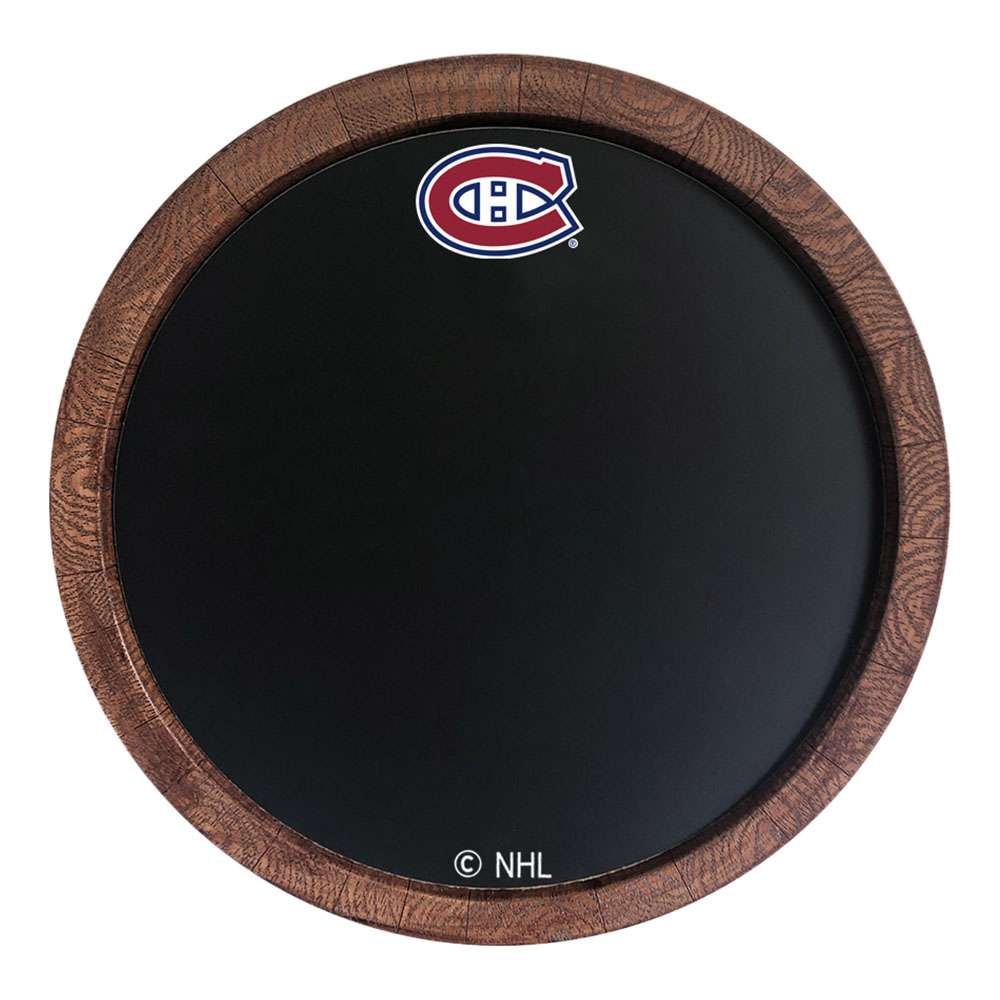 Montreal Canadiens: Barrel Top Chalkboard