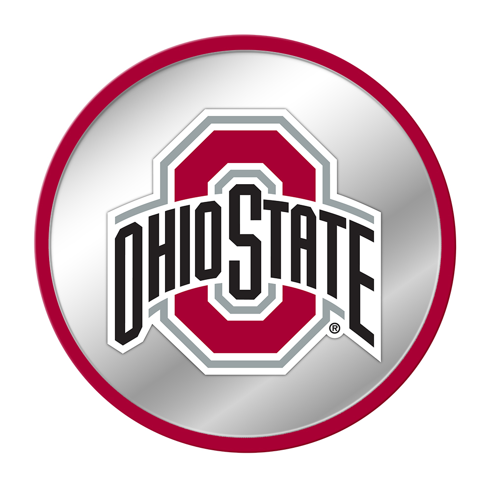 Ohio State Buckeyes: Modern Disc Mirrored Wall Sign  