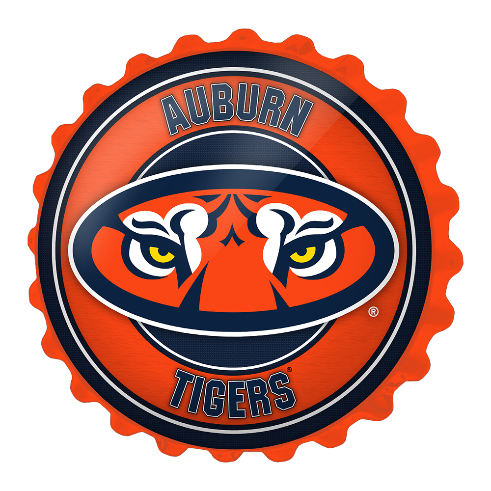 Auburn Tigers: Tiger Eyes -Bottle Cap Wall Sign