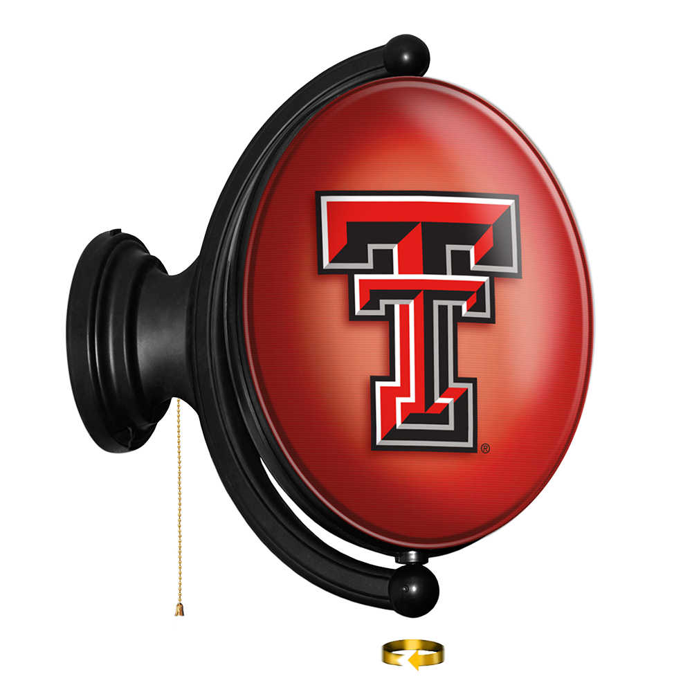 Texas Tech Red Raiders Original Oval Rotating Lighted Wall Sign