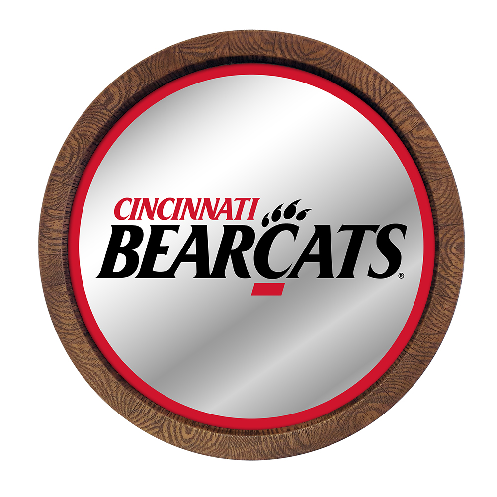 Cincinnati Bearcats Mirrored Barrel Top Mirrored Wall Sign