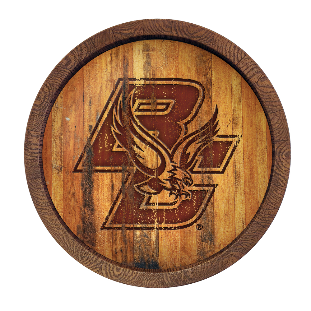 Boston College Eagles: Branded "Faux" Barrel Top Sign  