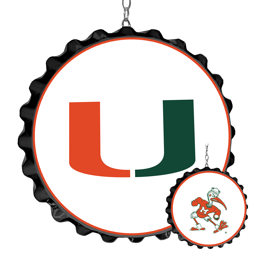 Miami Hurricanes: Bottle Cap Dangler