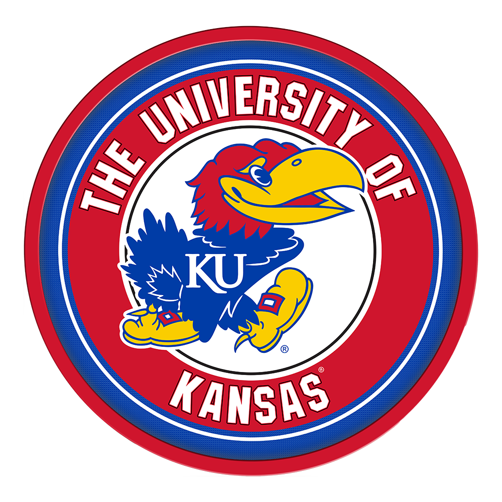 Kansas Jayhawks: Modern Disc Wall Sign
