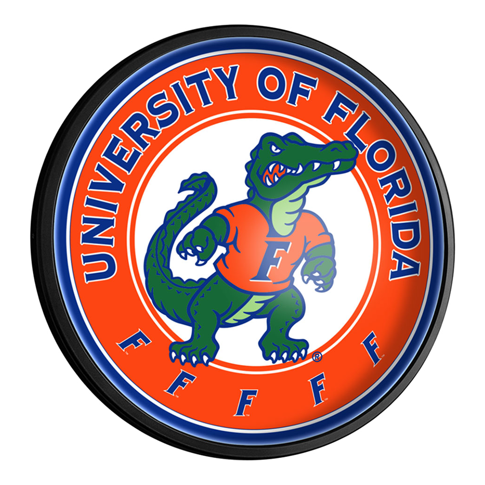 Florida Gators: Round Slimline Lighted Wall Sign