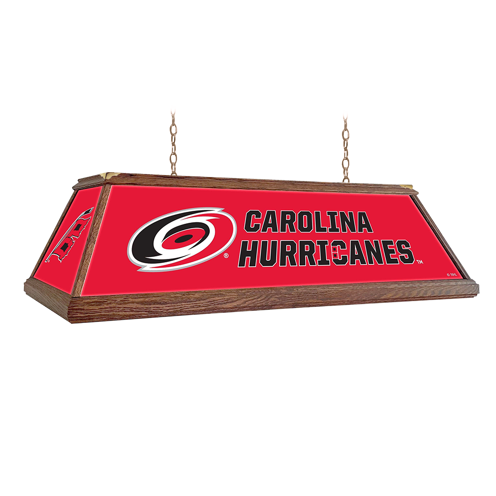 Carolina Hurricanes: Premium Wood Pool Table Light