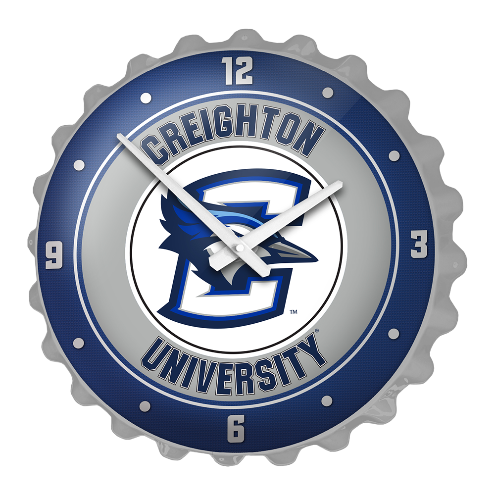 Creighton Bluejays Bottle Cap Wall Clock