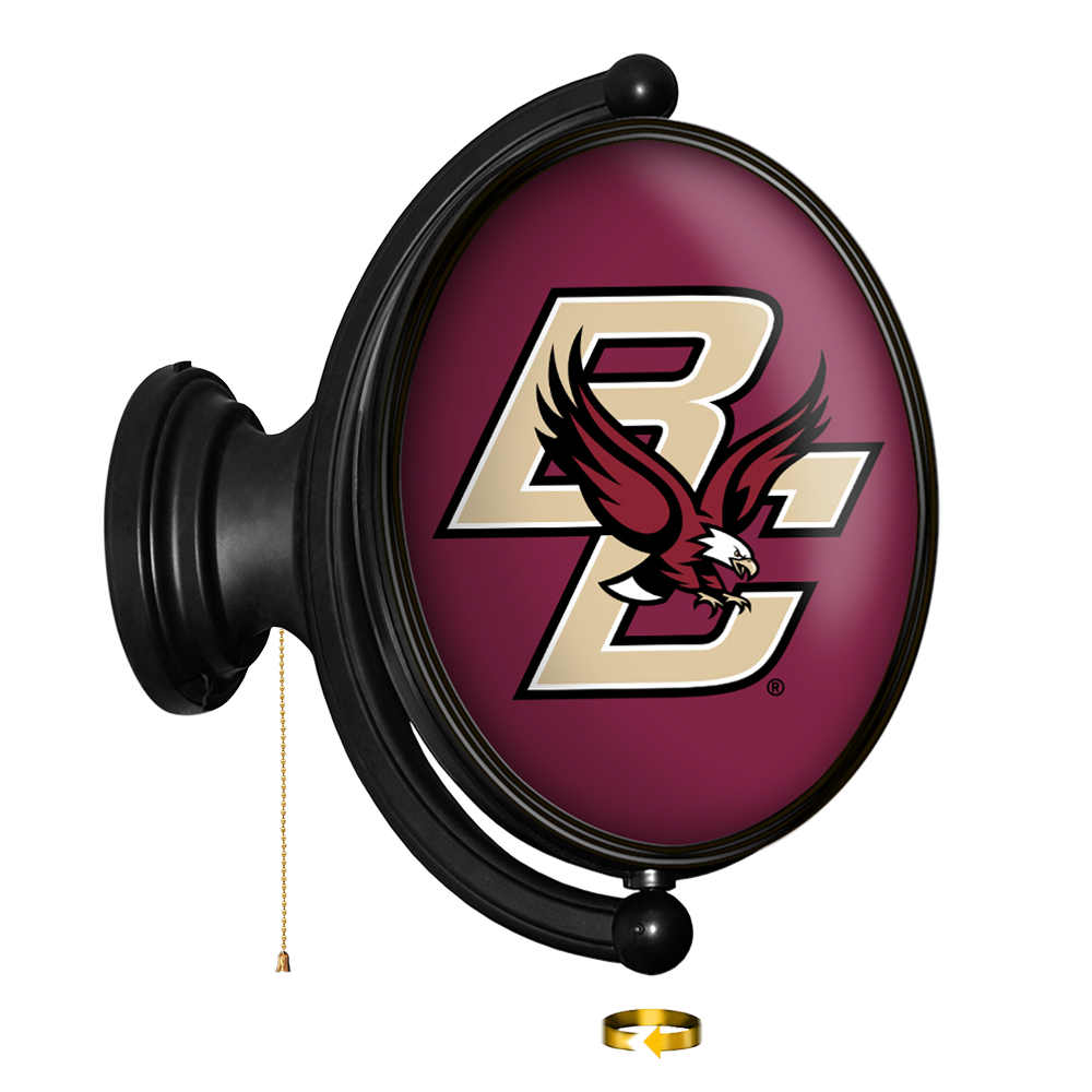 Boston College Eagles: Original Oval Rotating Lighted Wall Sign