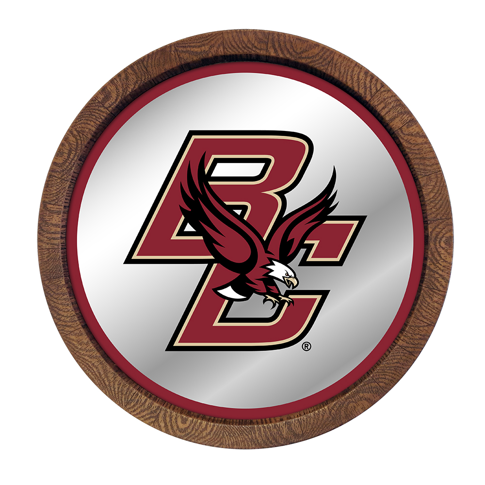 Boston College Eagles: "Faux" Barrel Top Mirrored Wall Sign  