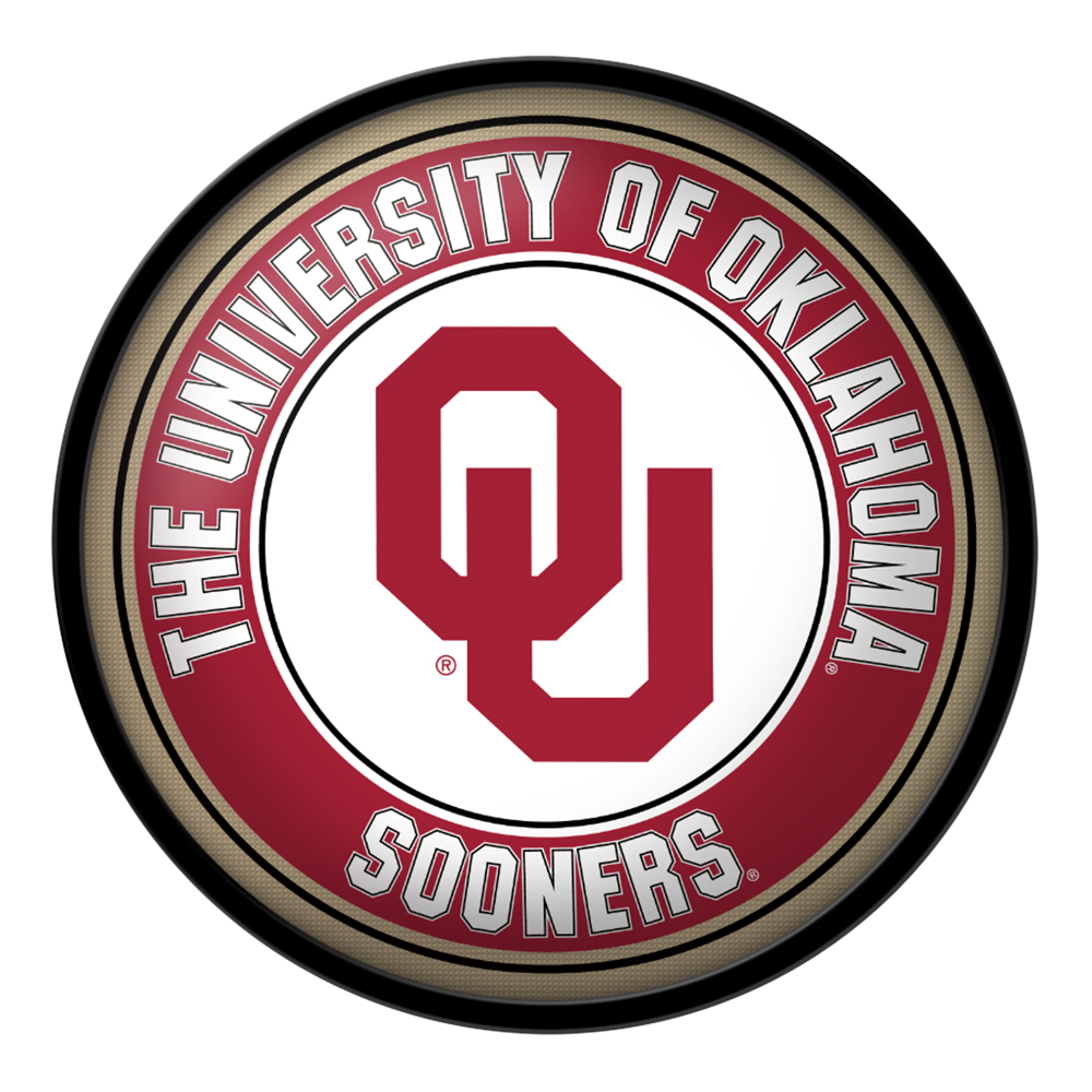 Oklahoma Sooners: Modern Disc Wall Sign