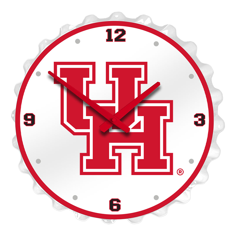 Houston Cougars: Bottle Cap Wall Clock