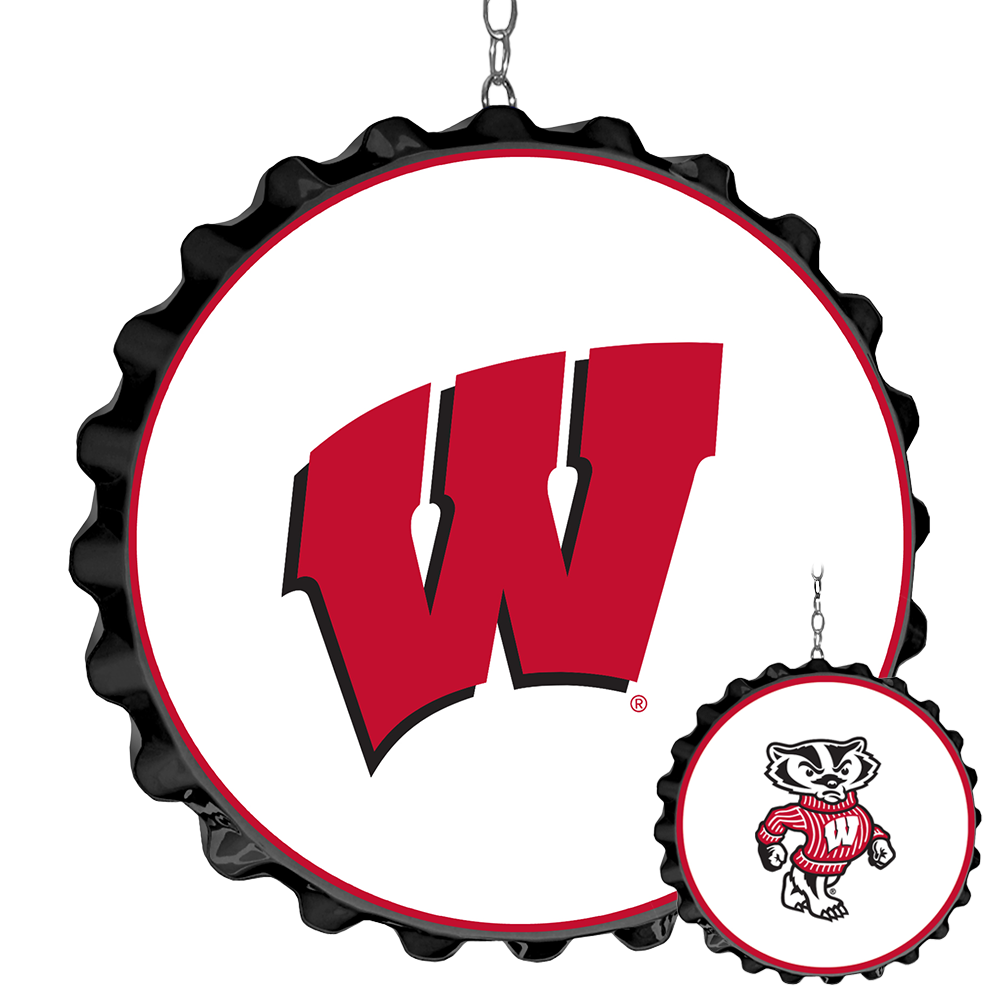 Wisconsin Badgers: Bottle Cap Dangler