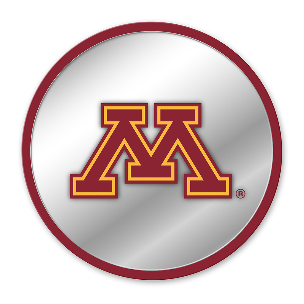 Minnesota Golden Gophers: Modern Disc Mirrored Wall Sign