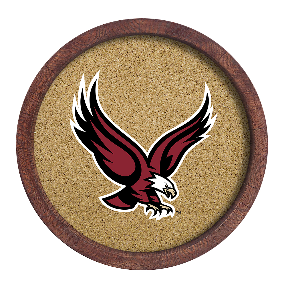Boston College Eagles: Eagle - "Faux" Barrel Top Cork Note Board  