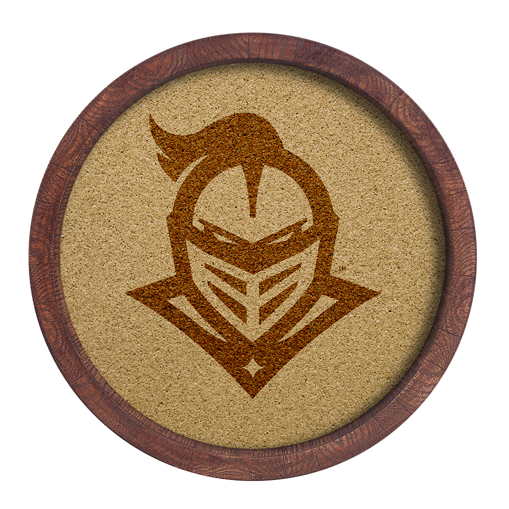 UCF Knights: Mascot - "Faux" Barrel Framed Cork Board  