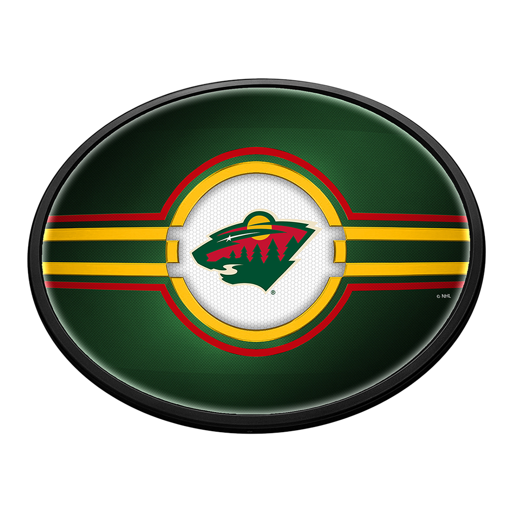 Minnesota Wild: Oval Slimline Lighted Wall Sign
