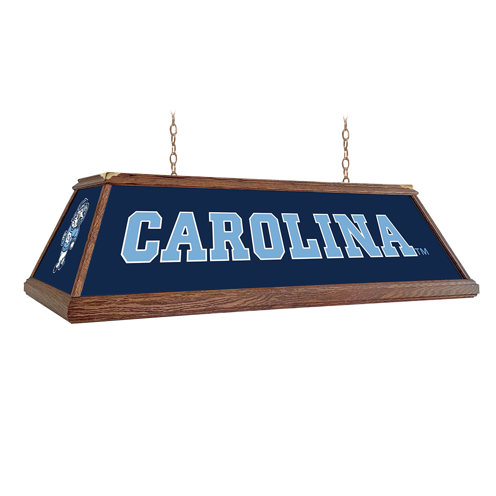 North Carolina Tar Heels: Premium Wood Pool Table Light