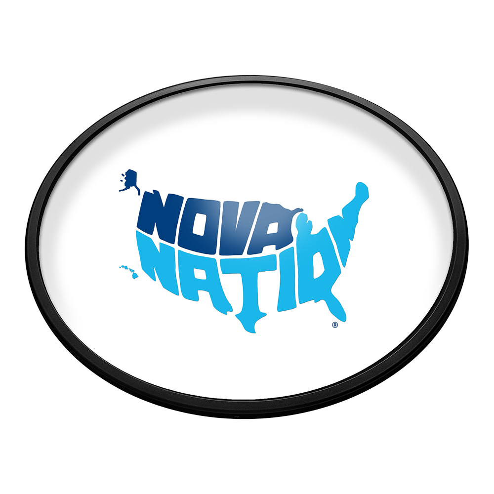 Villanova Wildcats: Nova Nation - Oval Slimline Lighted Wall Sign