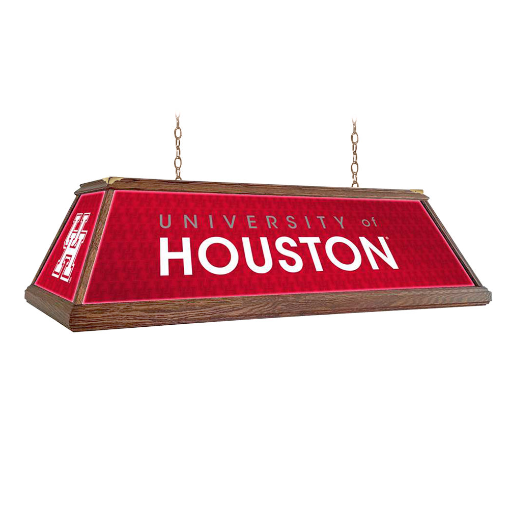 Houston Cougars Premium Wood Pool Table Light