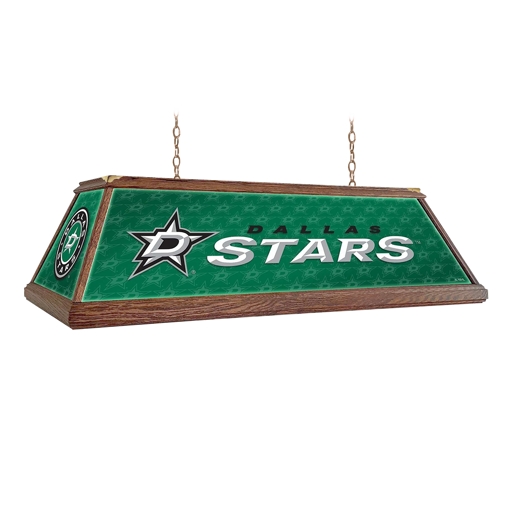 Dallas Stars: Premium Wood Pool Table Light