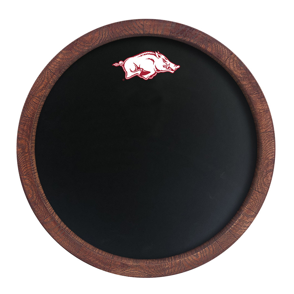Arkansas Razorbacks: Chalkboard "Faux" Barrel Top Sign  