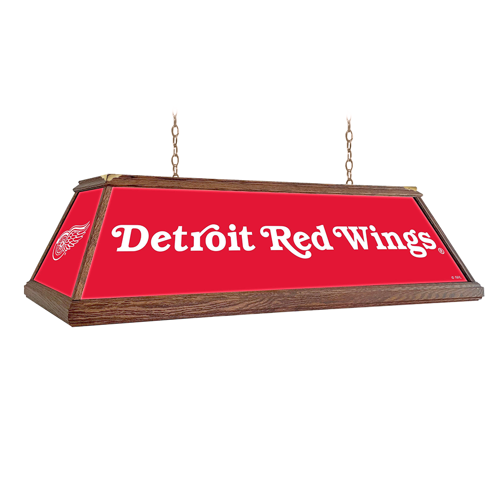 Detroit Red Wings Premium Wood Pool Table Light