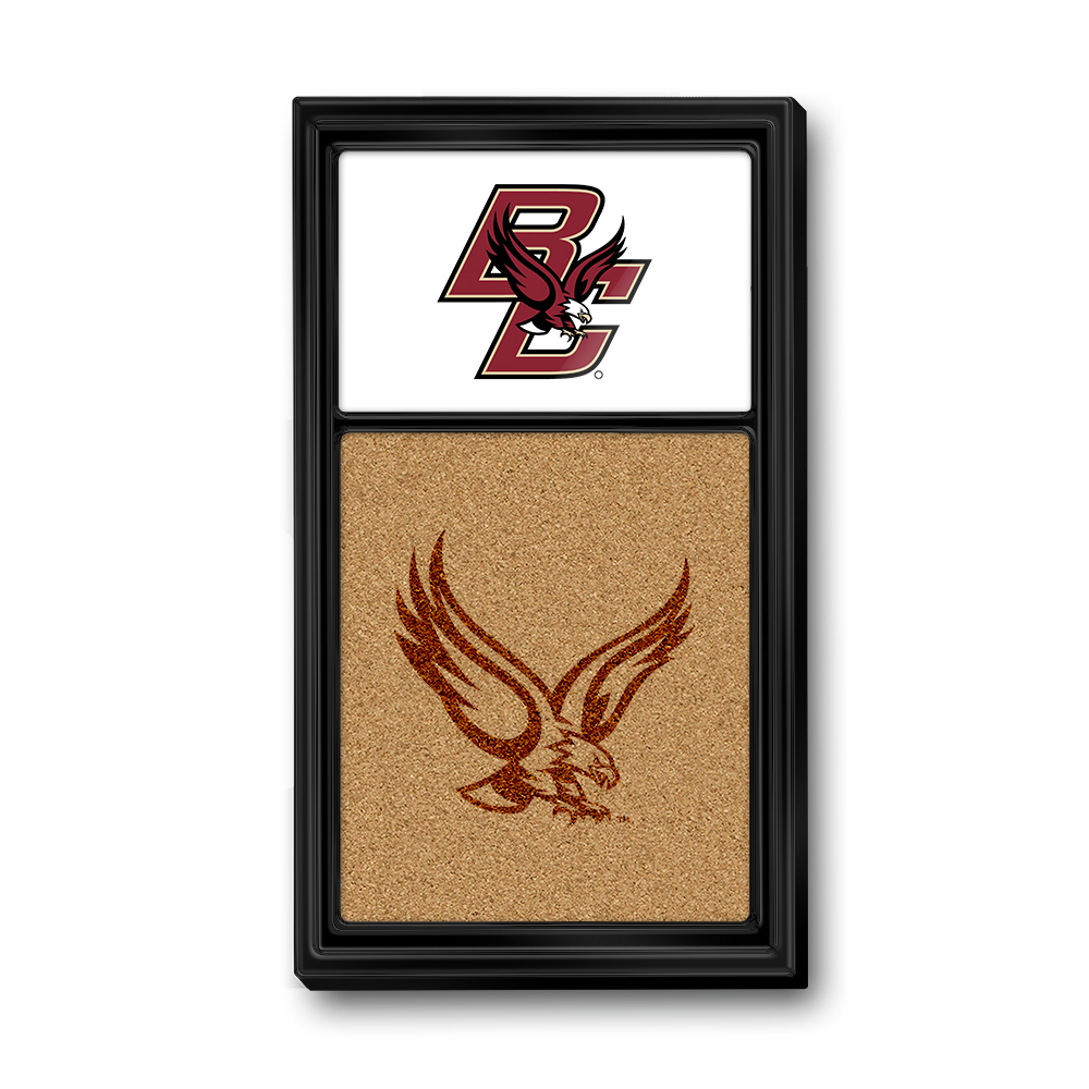 Boston College Eagles: BC - Dual Logo - Cork Note Board